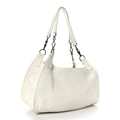 Bottega Veneta Nappa Intrecciato Hobo White 3 of 11