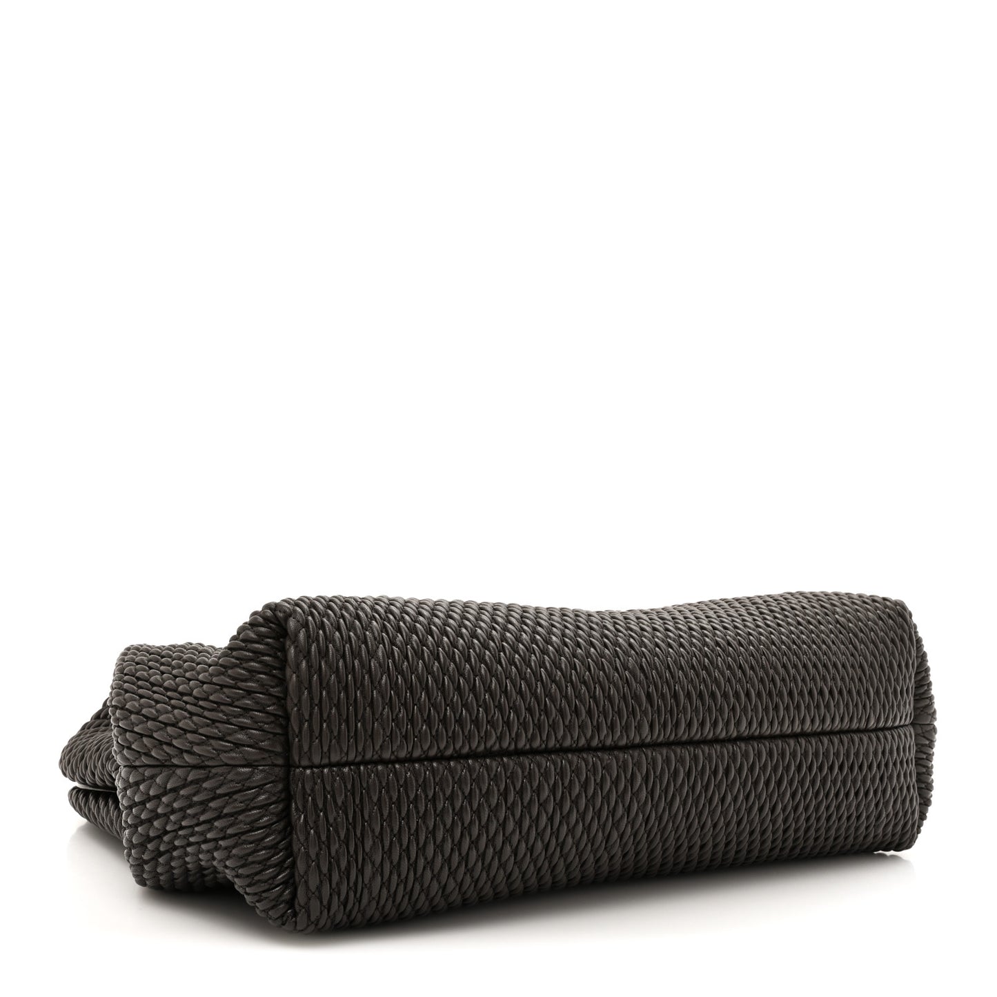 Lambskin Knit Medium The Point Triangle Bag Fondant