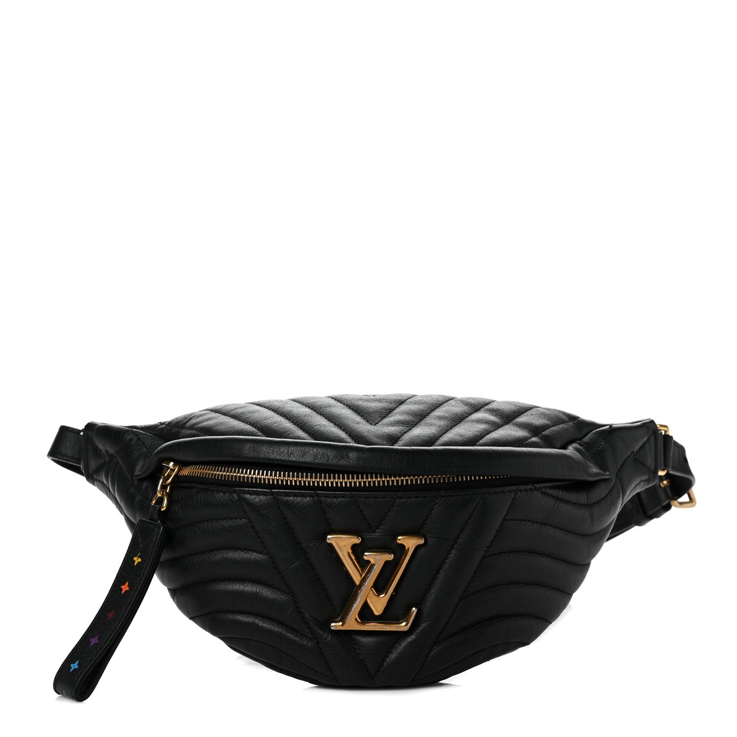 Louis Vuitton Calfskin Quilted New Wave Bumbag Black 1 of 8