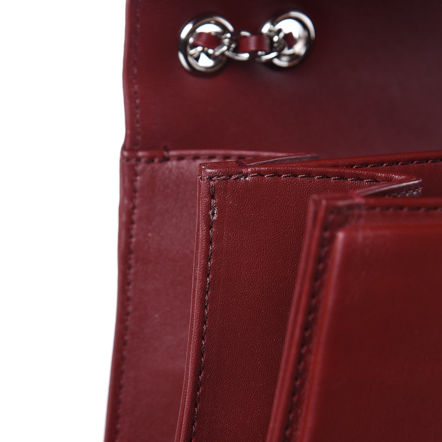 Chanel Calfskin Braided Medium Chic Flap Burgundy 12 of 13