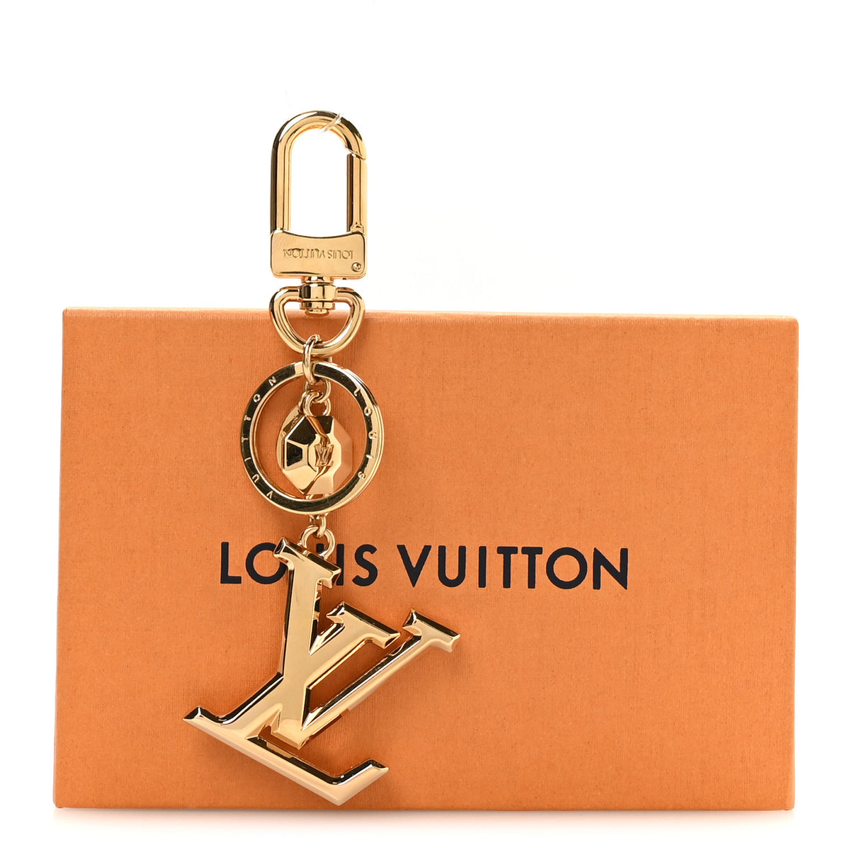 LV Facettes Bag Charm Key Holder Gold