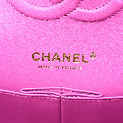 Chanel Caviar Quilted Medium Double Flap Purple 6 of 11
