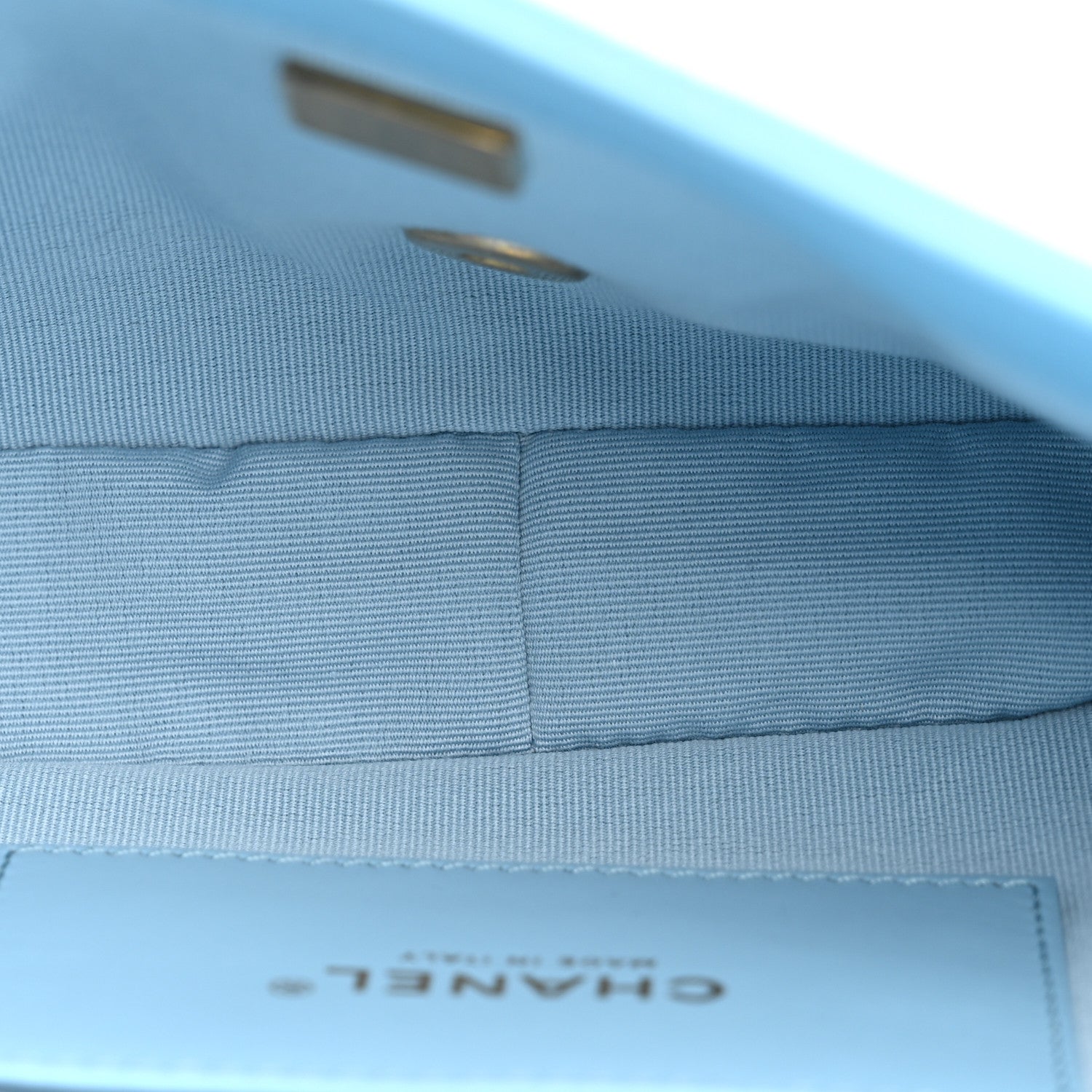 Chanel Lambskin Quilted CC Chain Flap Light Blue 4 of 9