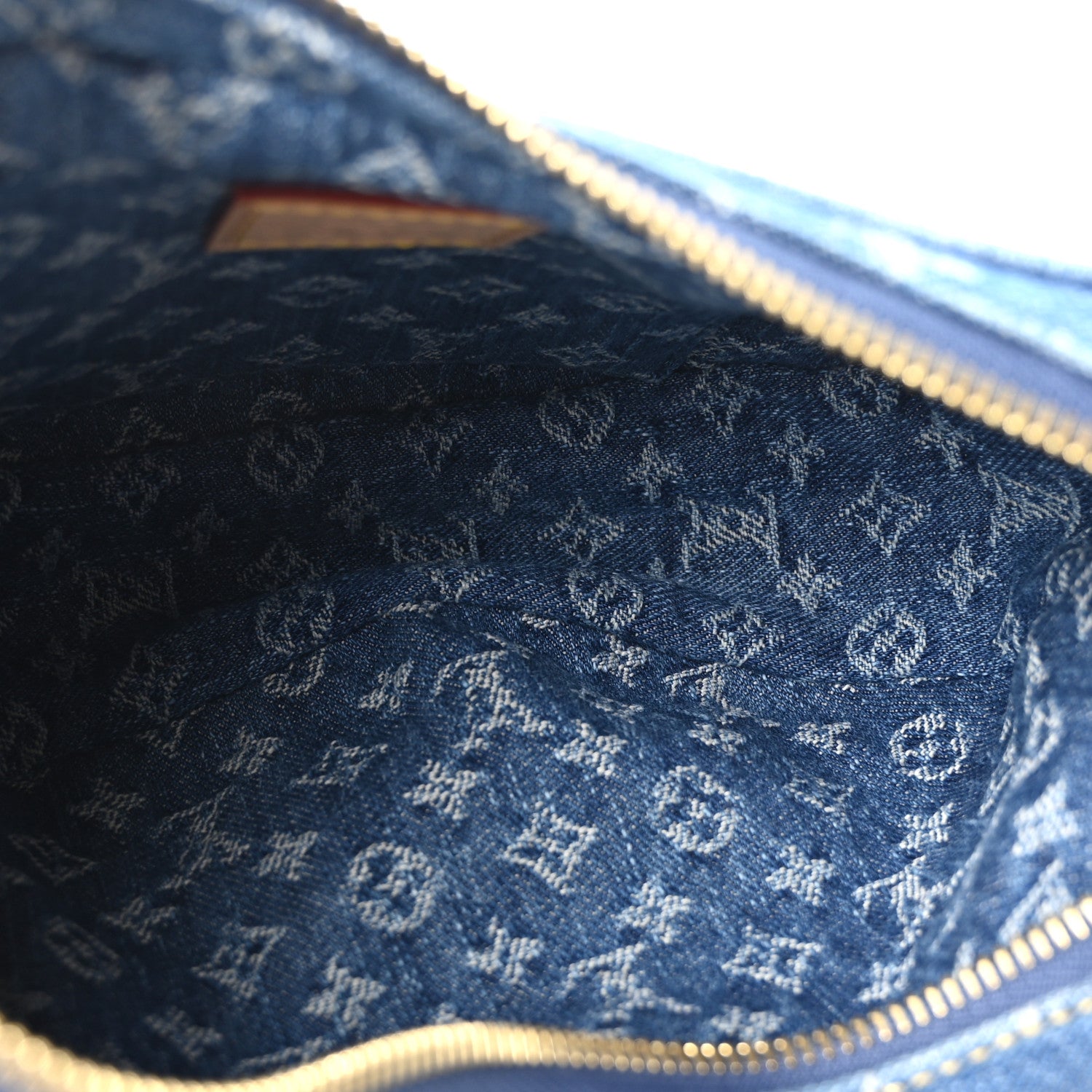 Louis Vuitton Monogram Denim Croissant MM Blue 5 of 9