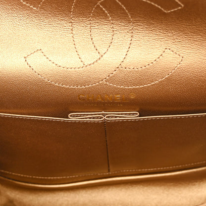 Chanel Metallic Calfskin Chevron Quilted 2.55 Reissue 226 Flap Gold 6 of 10
