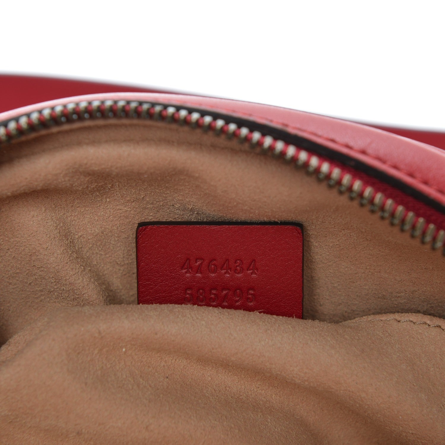 Gucci Calfskin Matelasse GG Marmont Belt Bag 75 30 Hibiscus Red 7 of 8
