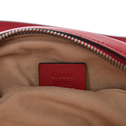 Gucci Calfskin Matelasse GG Marmont Belt Bag 75 30 Hibiscus Red 7 of 8