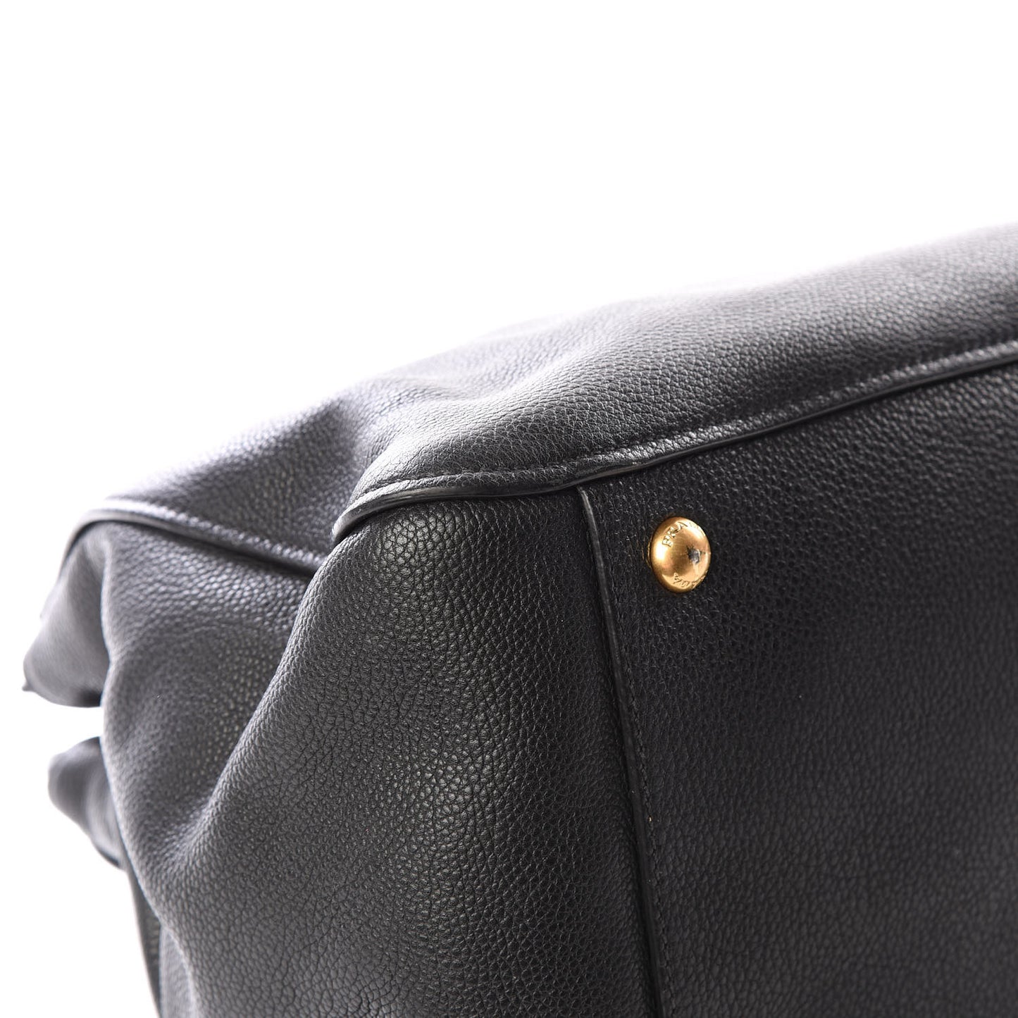 Vitello Daino Shoulder Bag Black
