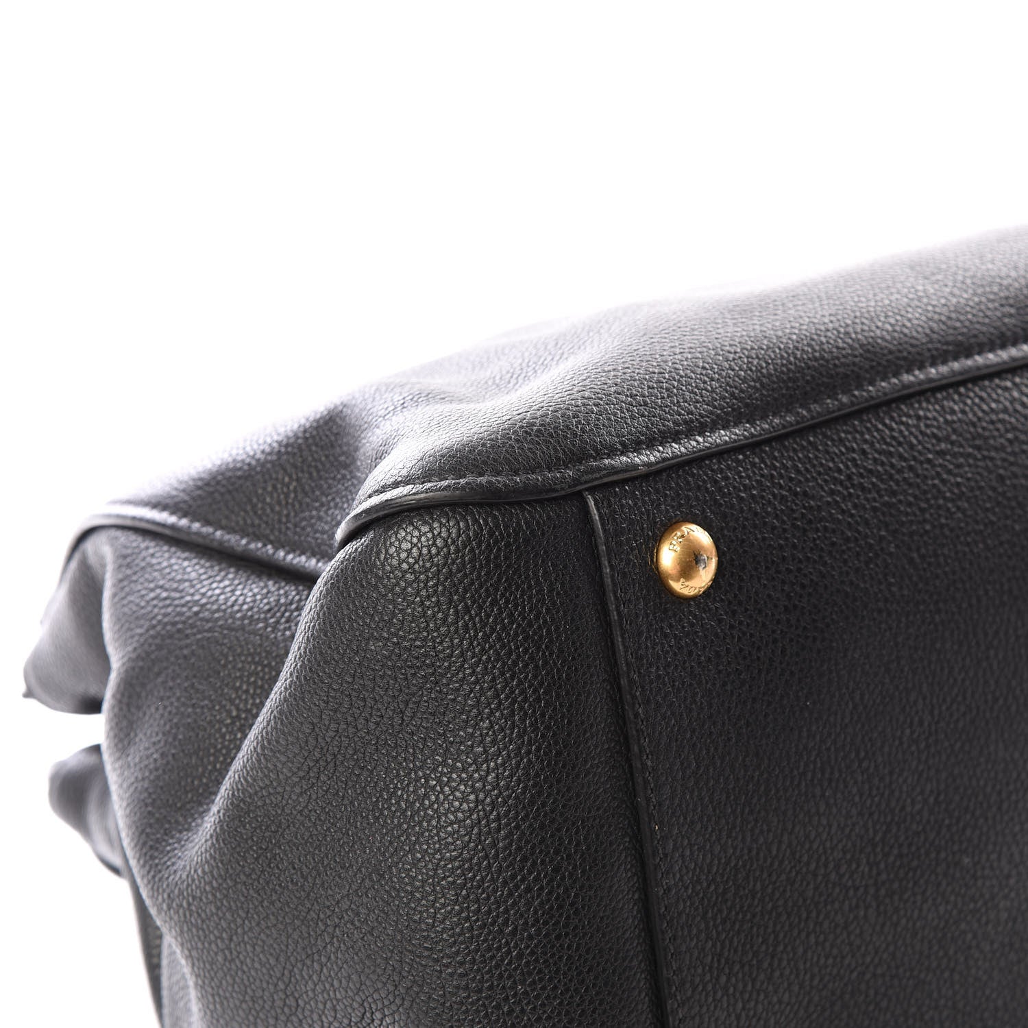 Prada Vitello Daino Shoulder Bag Black 5 of 10