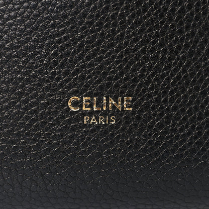 Celine Soft Grained Calfskin Small Sangle Bucket Bag Black 6 of 8