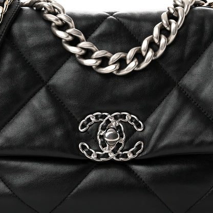 Chanel Lambskin Quilted Medium Chanel 19 Flap Black 8 of 11