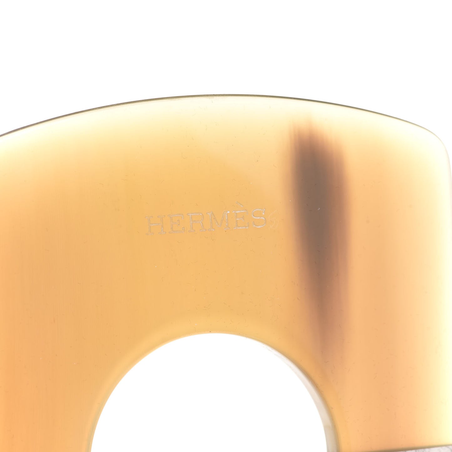 Buffalo Horn Gold Leaf Dalva Pendant Necklace Palladium