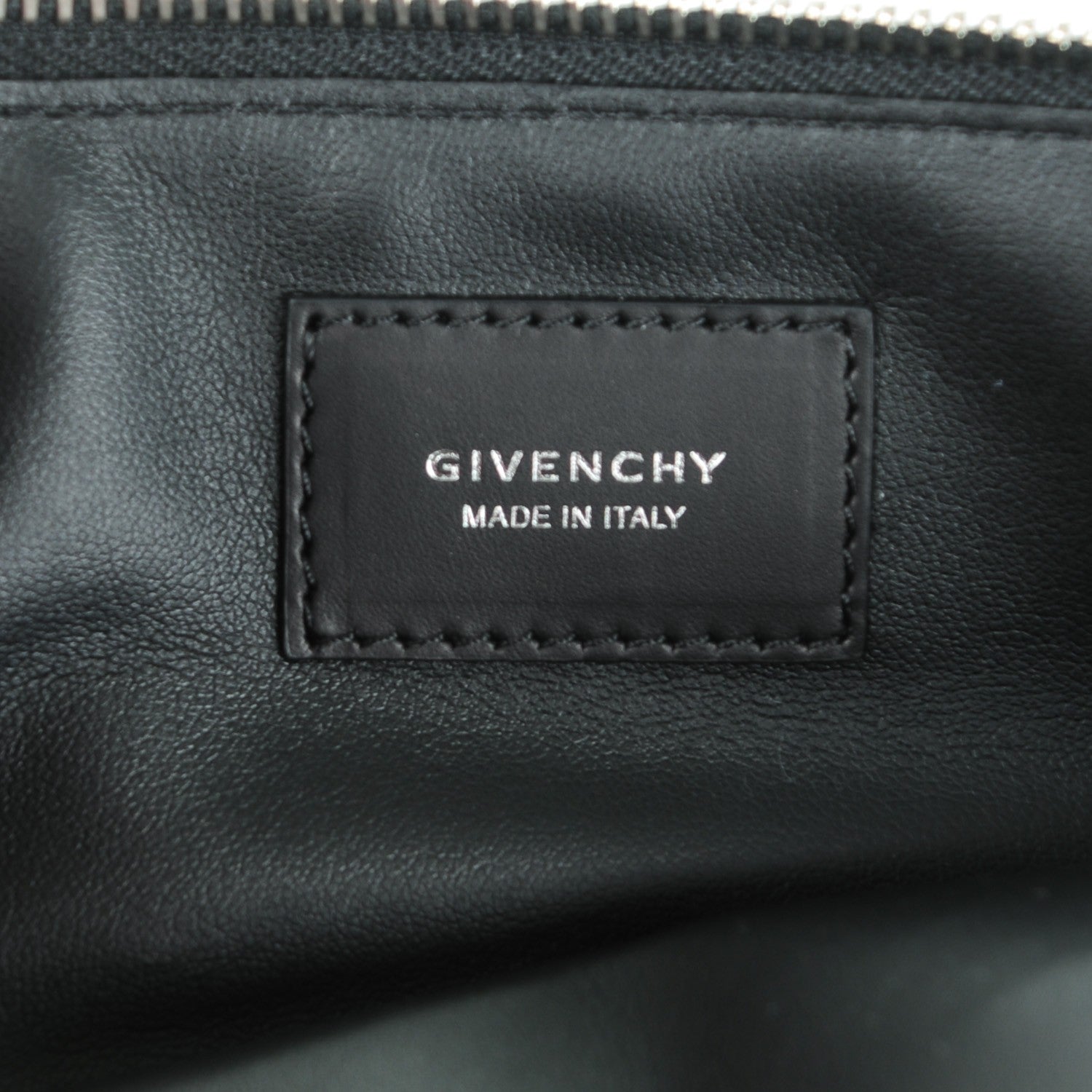 Givenchy Lambskin American Flag Embossed Pouch Black 6 of 7