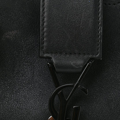 Saint Laurent Calfskin Small Monogram Cabas Black 12 of 13