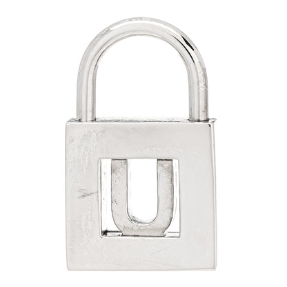 Tiffany Sterling Silver Letter U Lock Charm Pendant 3 of 4