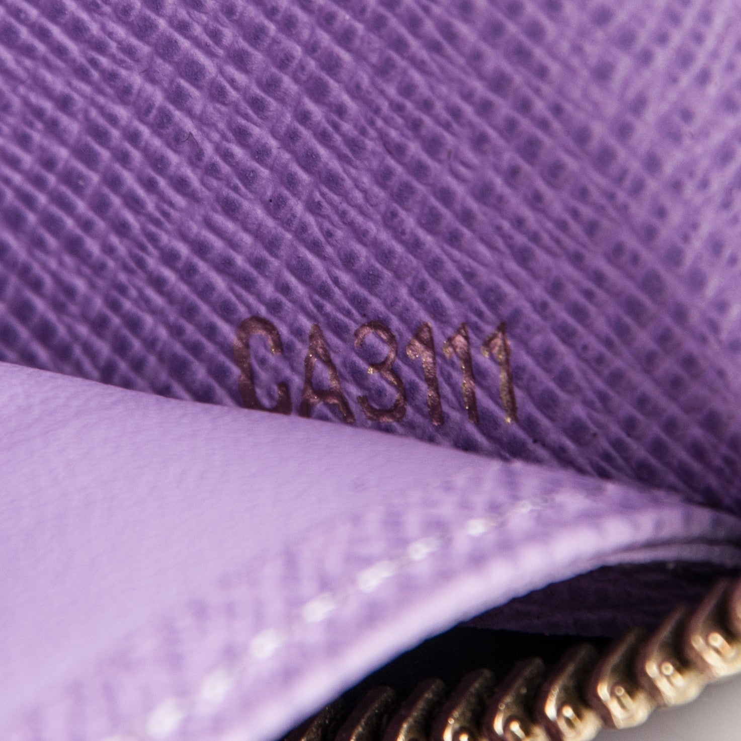 Louis Vuitton Damier Ebene Illustre Zippy Wallet Violet 7 of 7