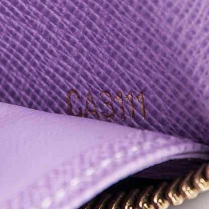 Louis Vuitton Damier Ebene Illustre Zippy Wallet Violet 7 of 7