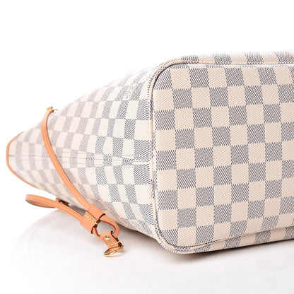 Louis Vuitton Damier Azur Neo Neverfull MM Rose Ballerine 9 of 10