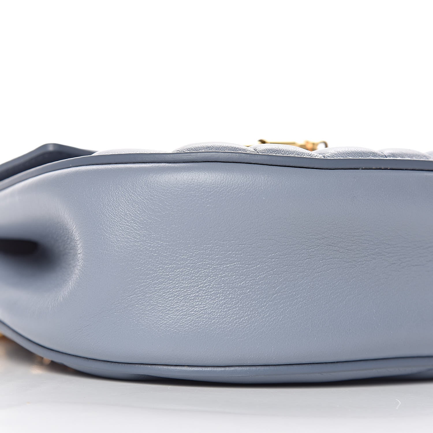 Chloe Calfskin Quilted Mini Drew Bijou Shoulder Bag Washed Blue 9 of 10