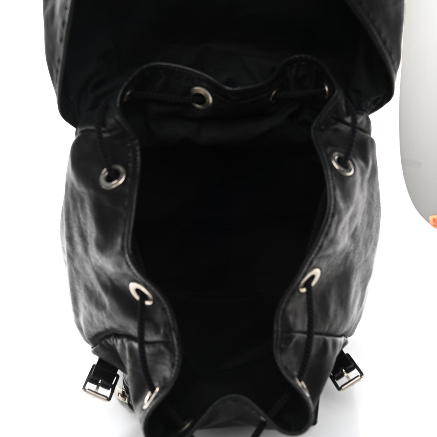 Calfskin Delave Backpack Black