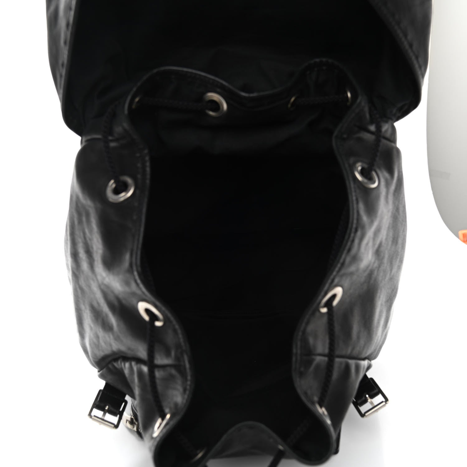 Saint Laurent Calfskin Delave Backpack Black 5 of 11