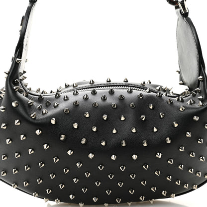 Christian Louboutin Calfskin Studded Le 54 Shoulder Bag Black 8 of 10