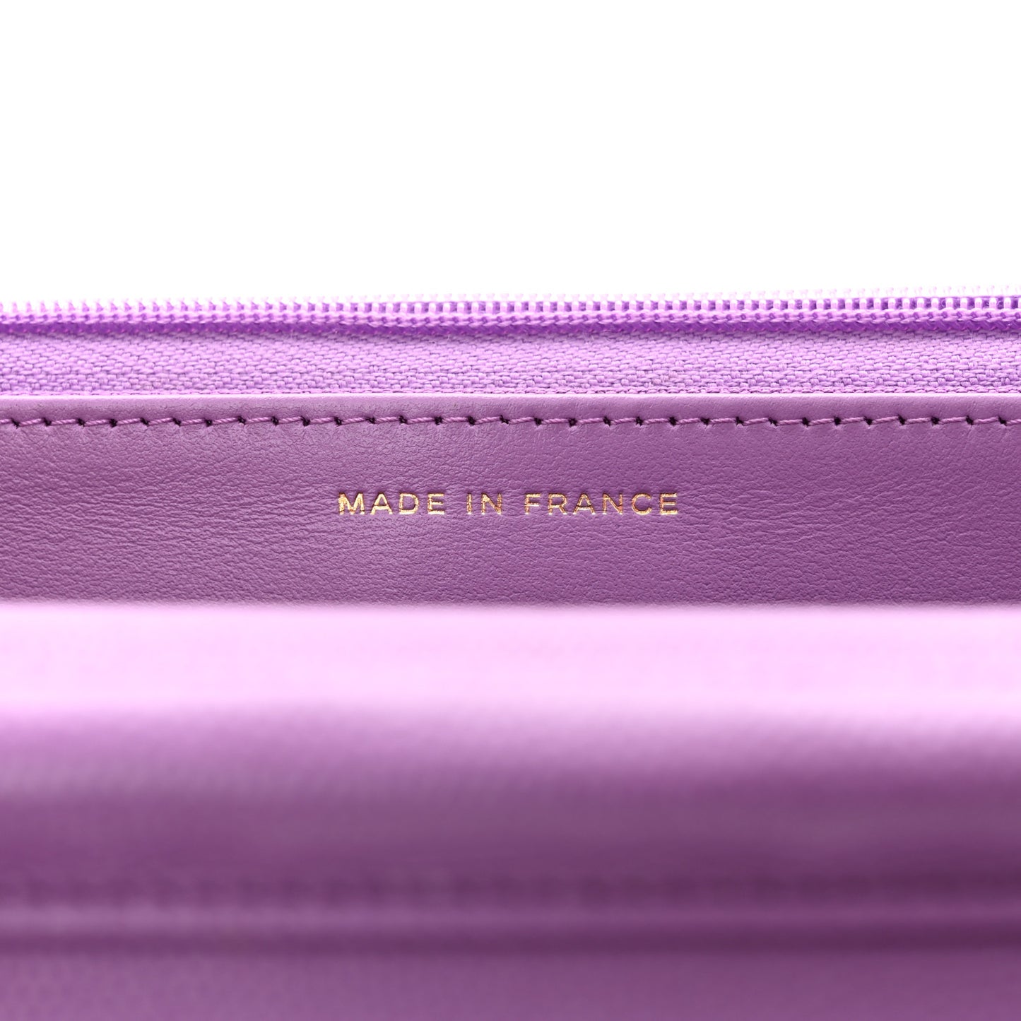 Caviar Quilted Wallet On Chain WOC Purple