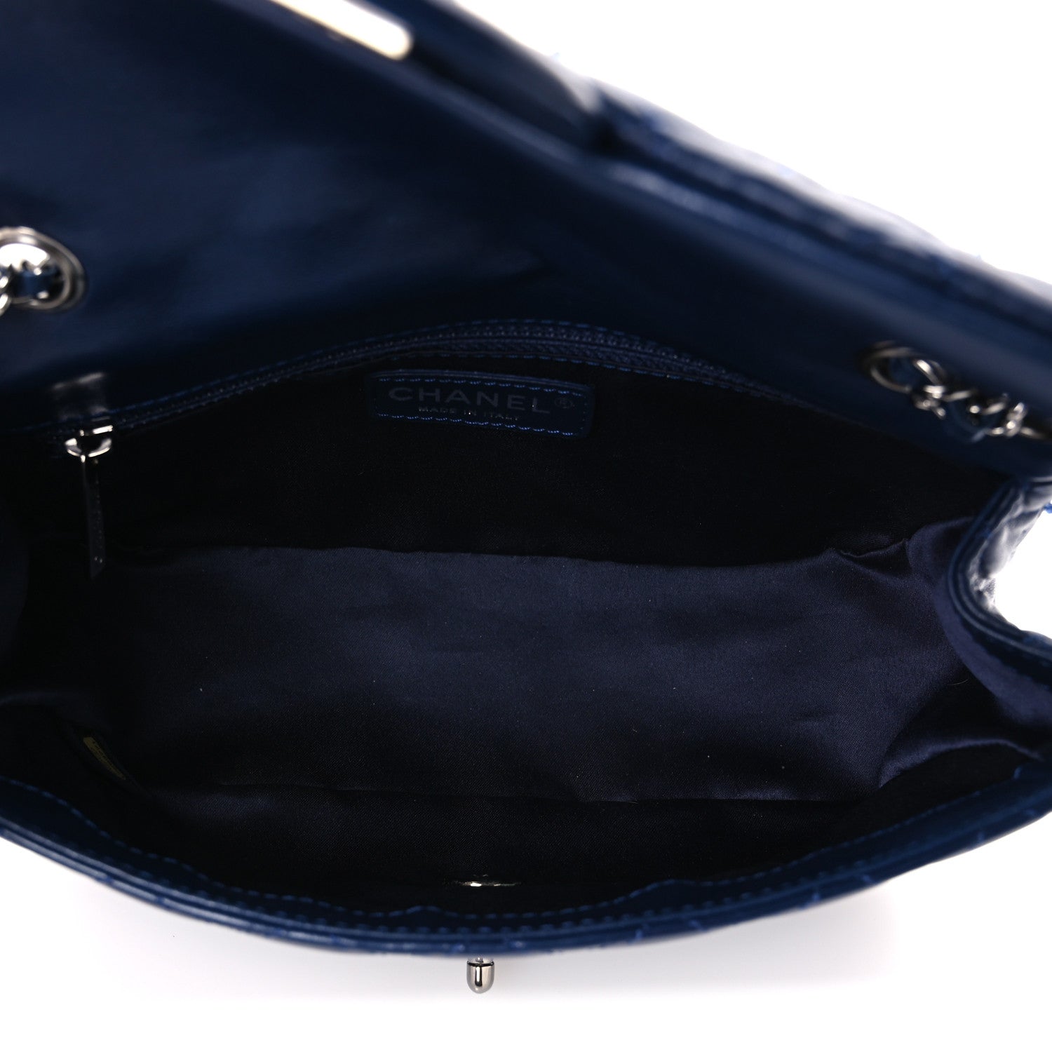 Chanel Lambskin Quilted Strass Flap Dark Blue 5 of 11