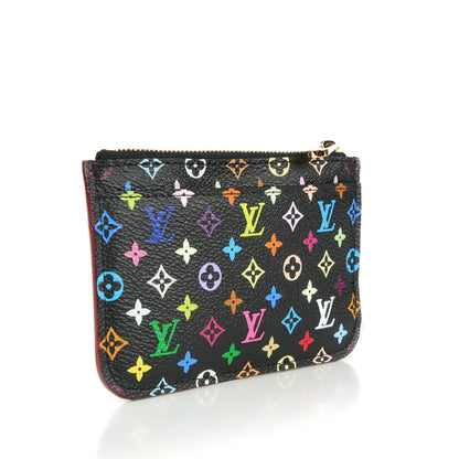Louis Vuitton Monogram Multicolor Key Pouch Black Grenade 3 of 7