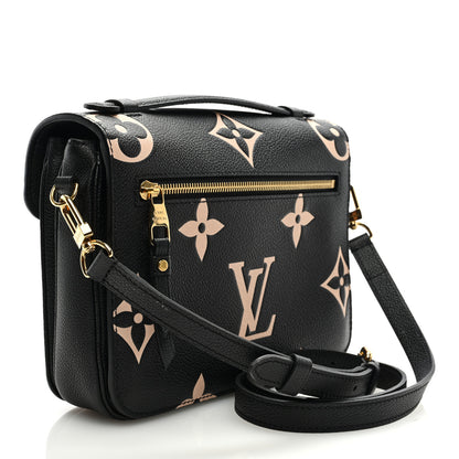 Louis Vuitton Empreinte Monogram Giant Pochette Metis Black Beige 3 of 9
