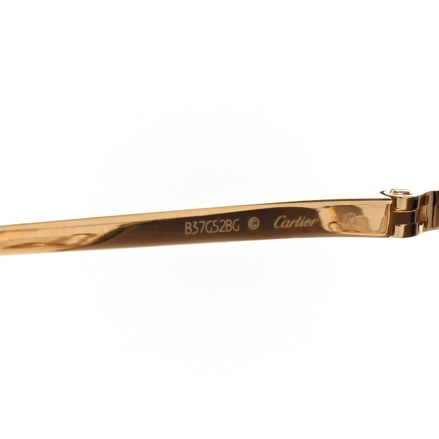 Cartier Panthere De Cartier Cat Eye Sunglasses Gold 5 of 8