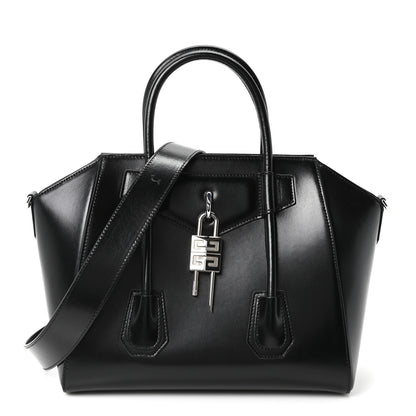Givenchy Box Calfskin Small Lock Antigona Shoulder Bag  Black 1 of 9