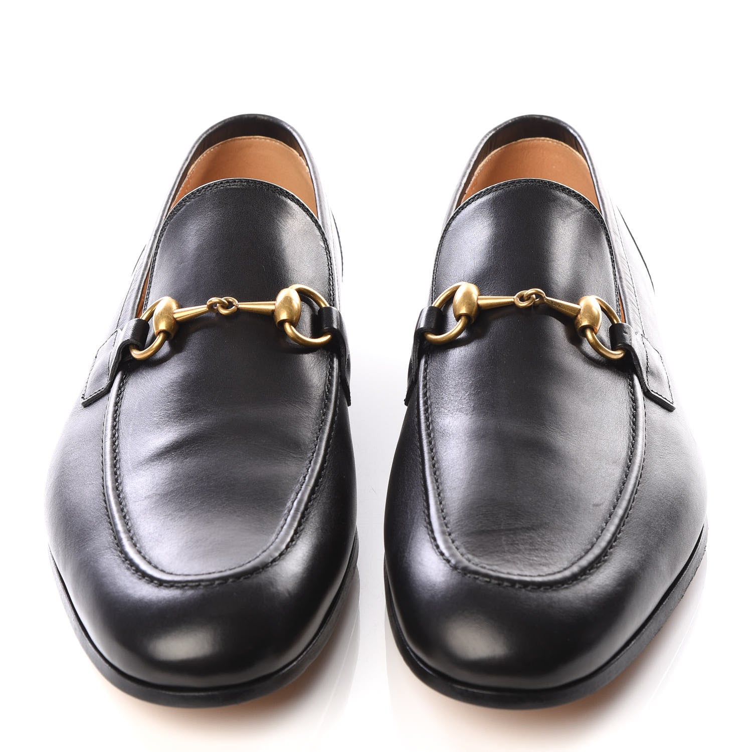 Gucci Calfskin Horsebit Mens Jordaan Loafers 9 Black 3 of 9