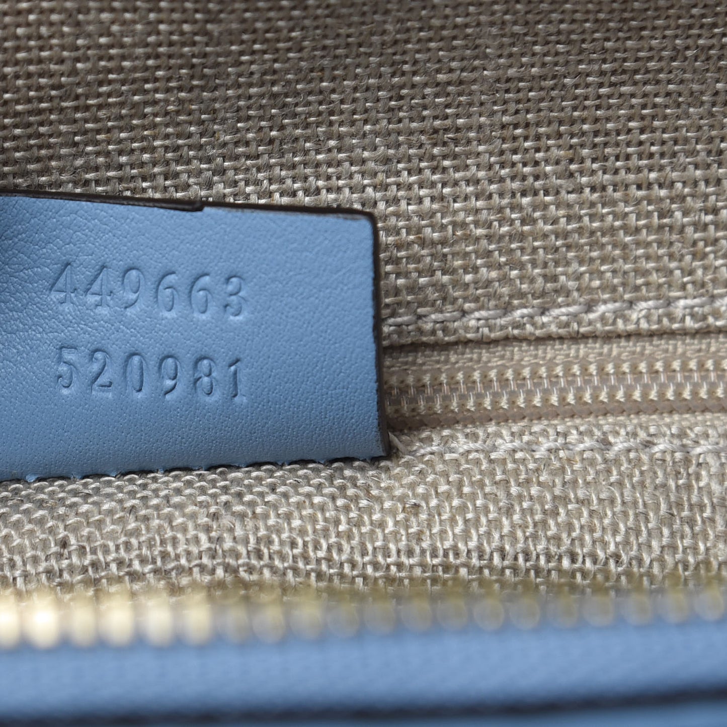 Microguccissima Medium Dome Bag Mineral Blue