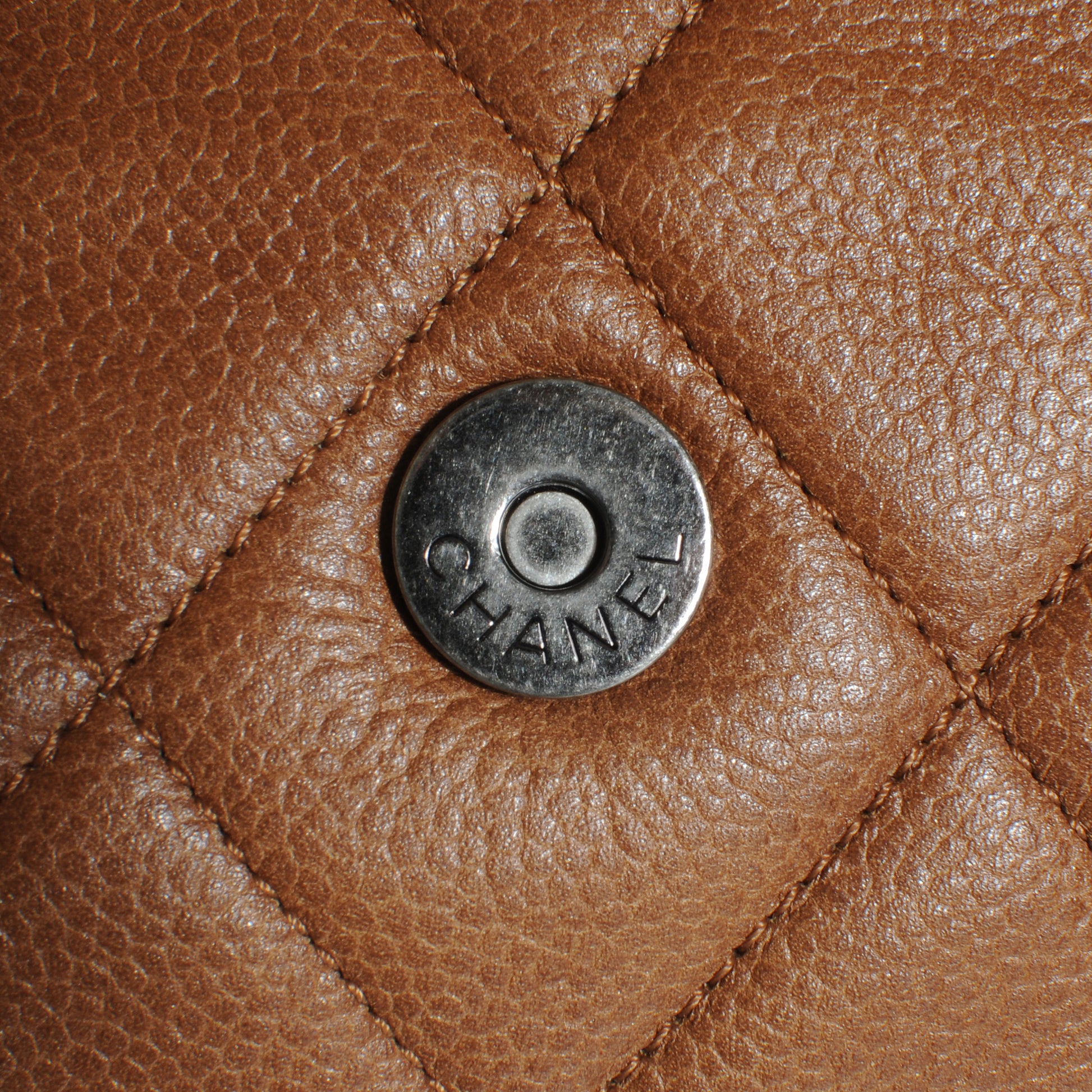 Chanel Caviar Quilted Coco Casual Flap Light Brown 9 of 10