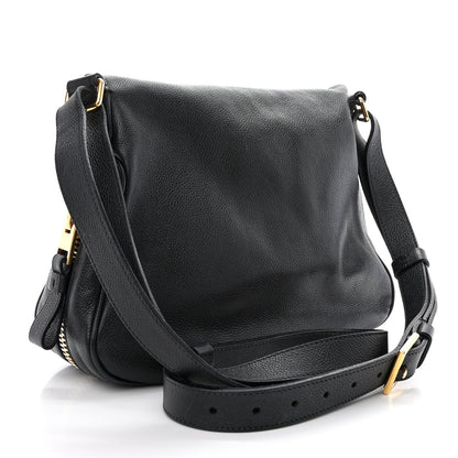 Tom Ford Grained Calfskin Medium Jennifer Crossbody Bag Black 3 of 14