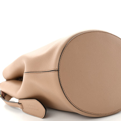 Burberry Calfskin Small Lorne Bucket Crossbody Natural 7 of 8
