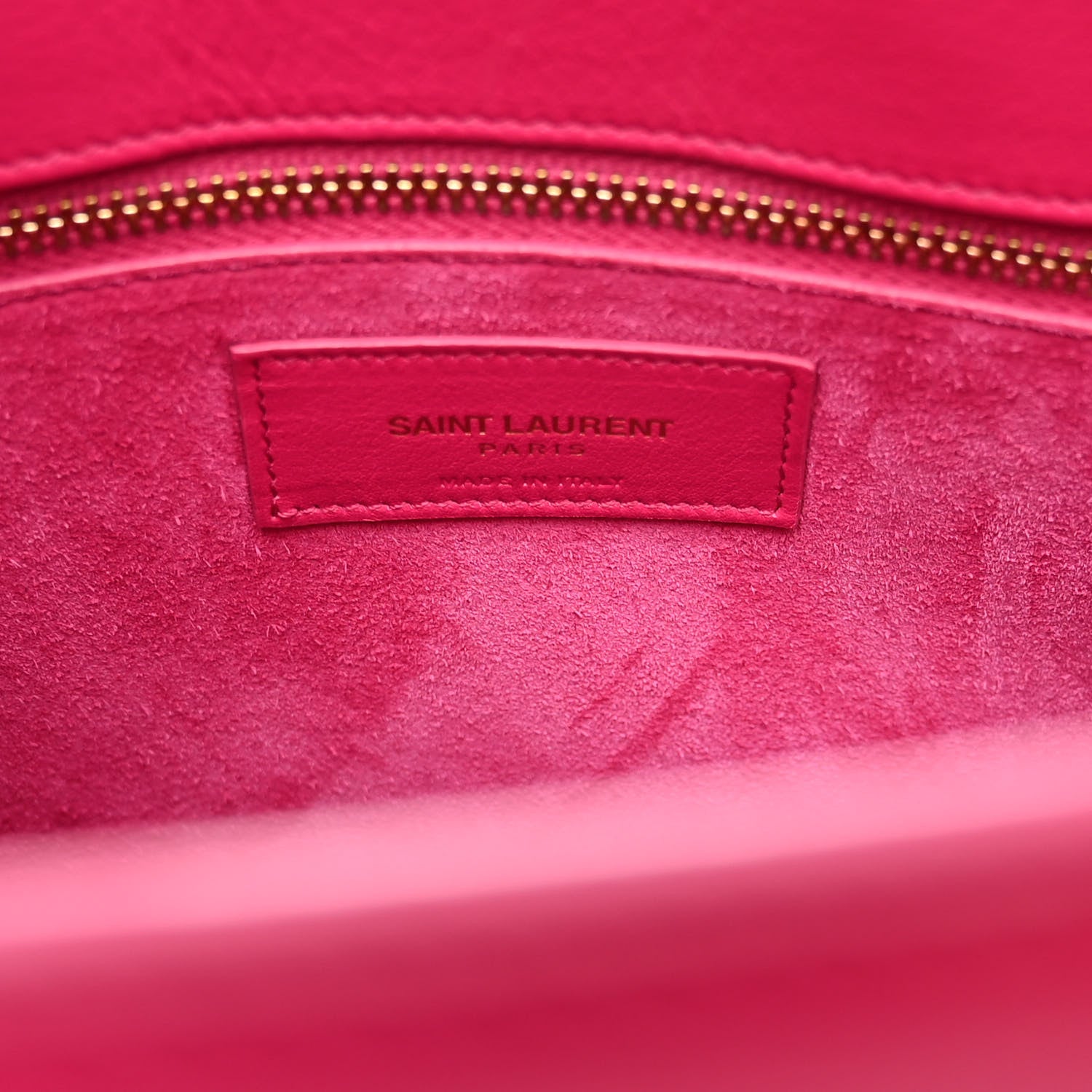 Saint Laurent Calfskin Small Sac De Jour Lipstick Fuchsia 7 of 11