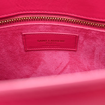 Saint Laurent Calfskin Small Sac De Jour Lipstick Fuchsia 7 of 11