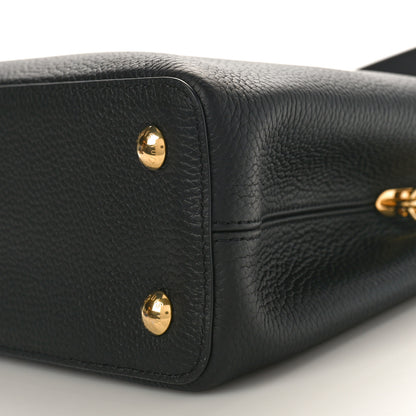 Louis Vuitton Taurillon Capucines PM Black Rose Berlingot 7 of 8