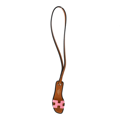 Hermes Epsom Butler Calfskin Hunter Oran Nano Bag Charm Rose Confetti Sable 1 of 3