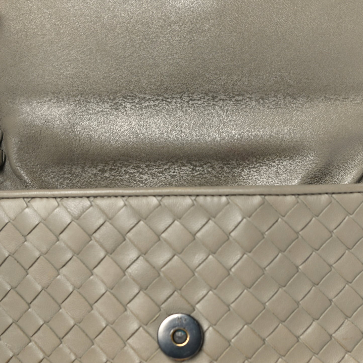 Nappa Intrecciato Baby Olimpia Shoulder Bag Mink