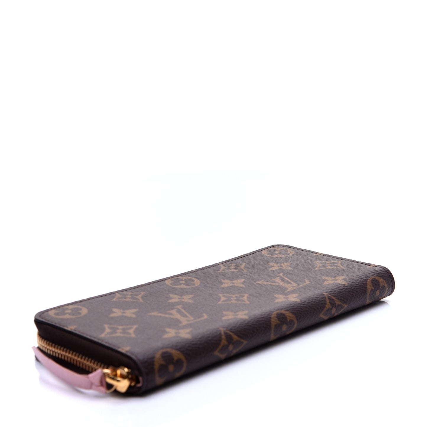 Monogram Clemence Wallet Rose Ballerine