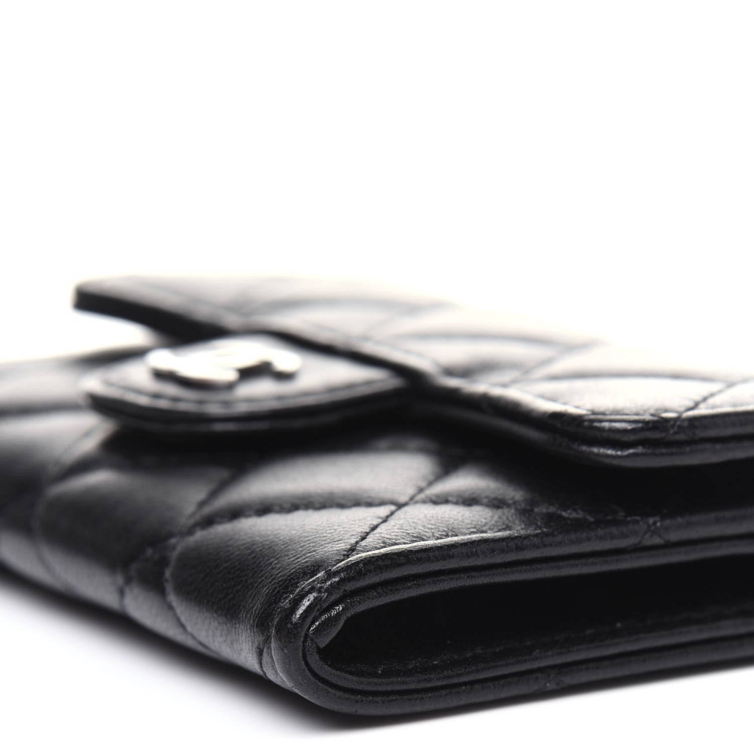Chanel Lambskin Quilted Flap Card Holder Black 10 of 14