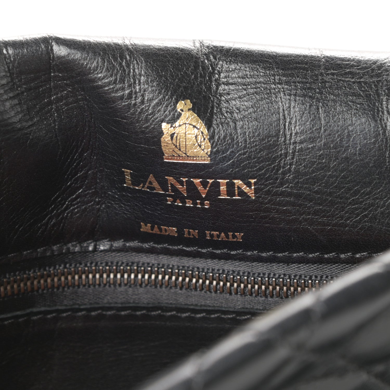 Lanvin Lambskin Quilted Medium Happy Shoulder Bag Black 7 of 11