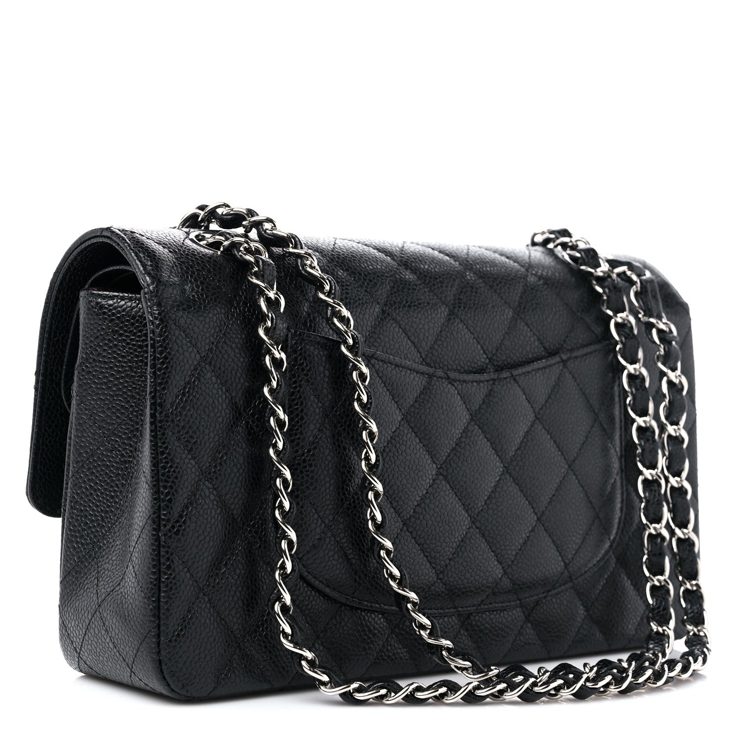Chanel Caviar Quilted Medium Double Flap Black 3 of 10