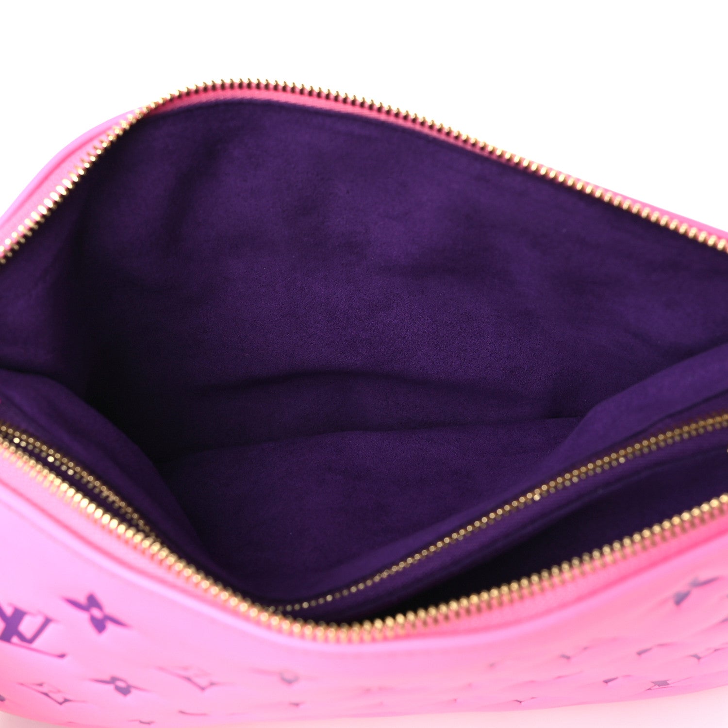 Louis Vuitton Lambskin Embossed Monogram Vuittamins Coussin PM Rose Violet 5 of 7