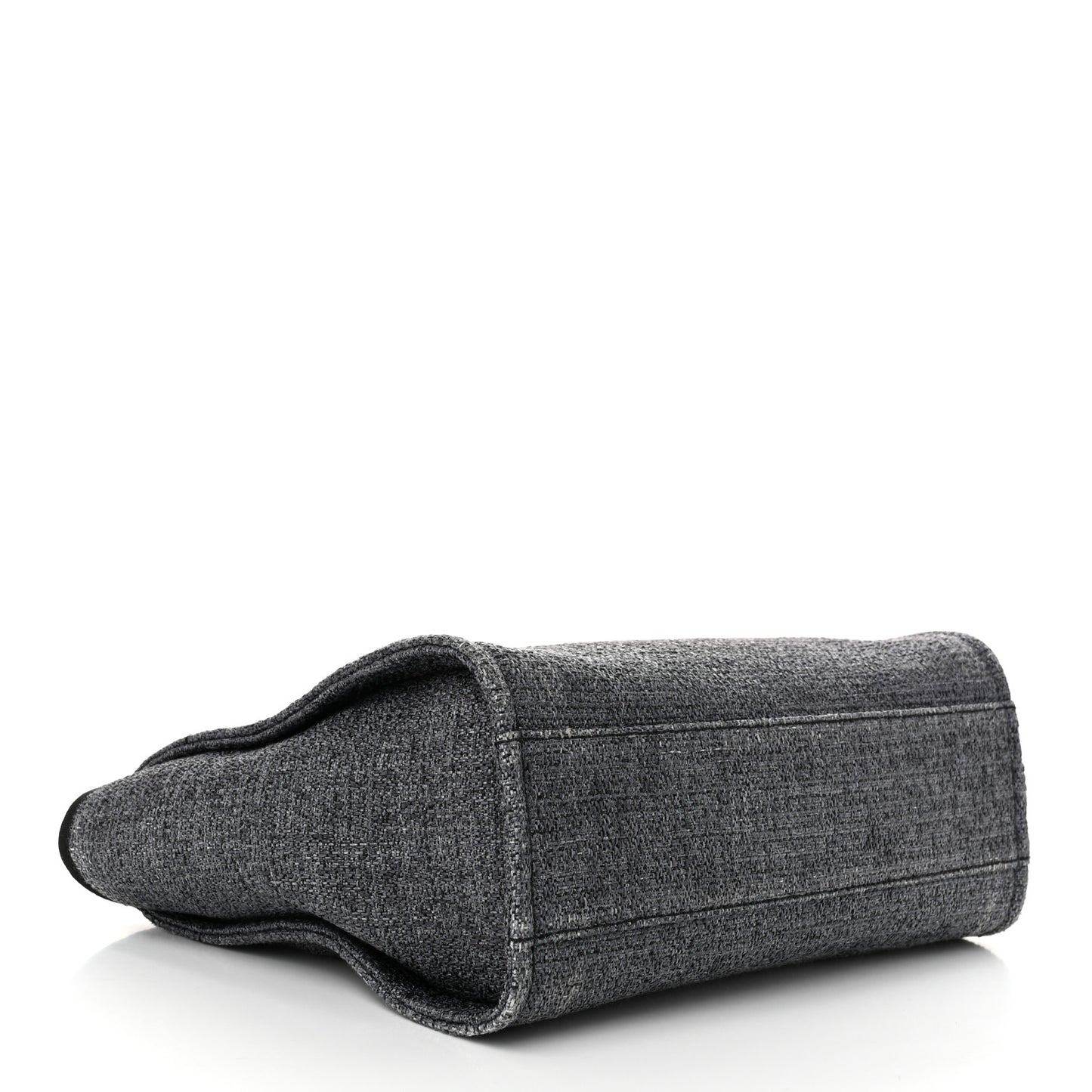 Lurex Boucle Small Deauville Tote Black