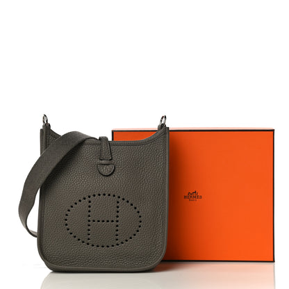 Hermes Taurillon Clemence Evelyne TPM Etain 10 of 10