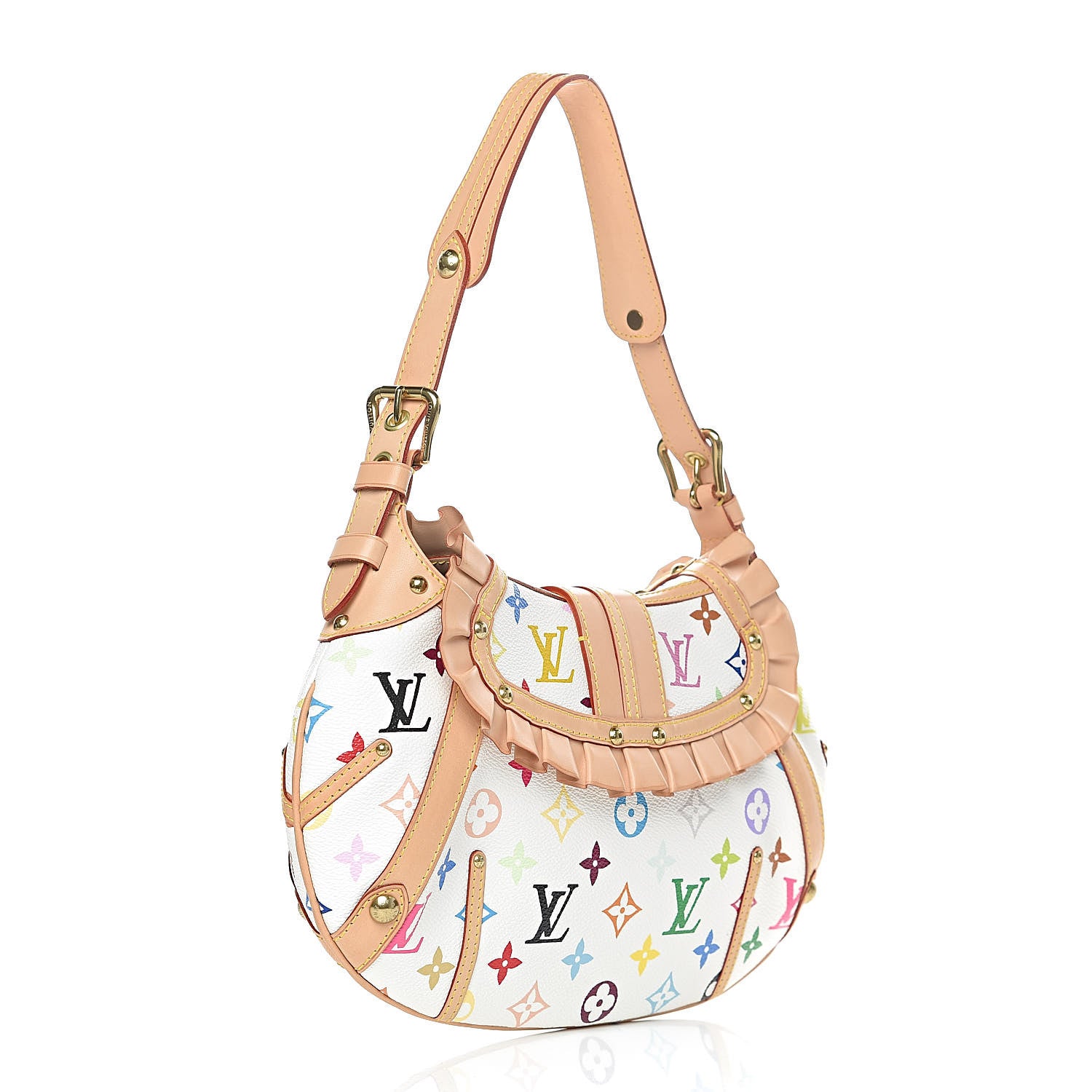 Louis Vuitton Monogram Multicolor Leonor White 3 of 10
